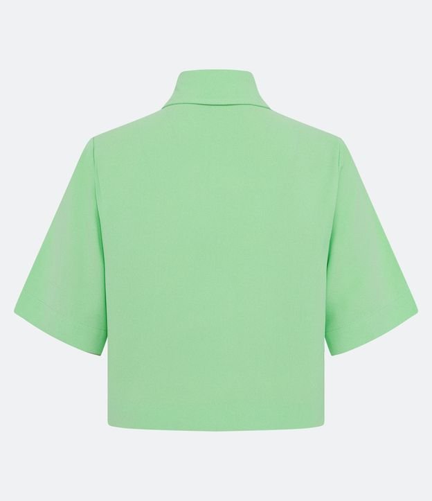 Camisa Manga Corta en Crepé con Solapas 6