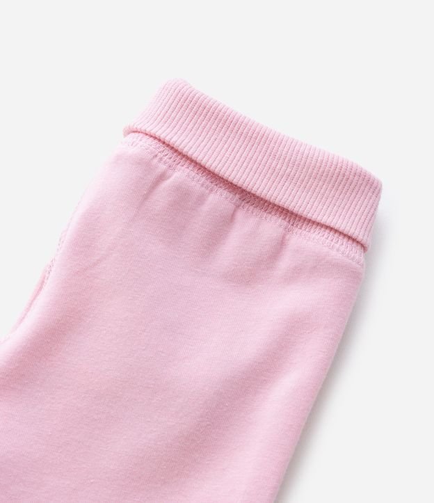 Pantalones Infantiles con Cintura Doblada y Lazo Aplicado - Talle RN a 18 meses 5