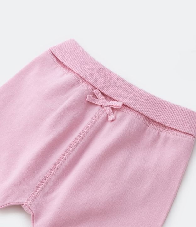 Pantalones Infantiles con Cintura Doblada y Lazo Aplicado - Talle RN a 18 meses 5