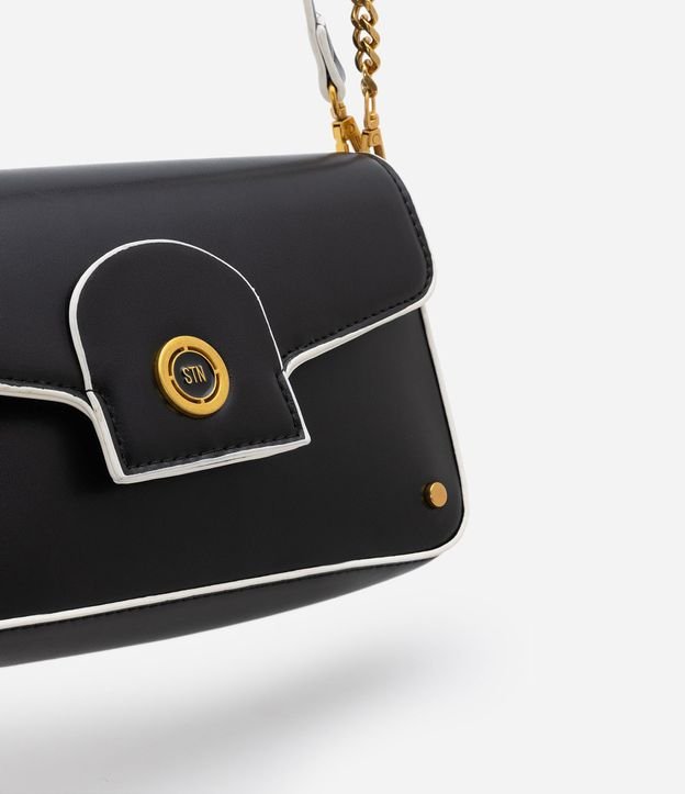Bolso Shoulder Baguette Pequeno con Correa de Cadena 2