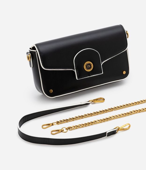 Bolso Shoulder Baguette Pequeno con Correa de Cadena 7