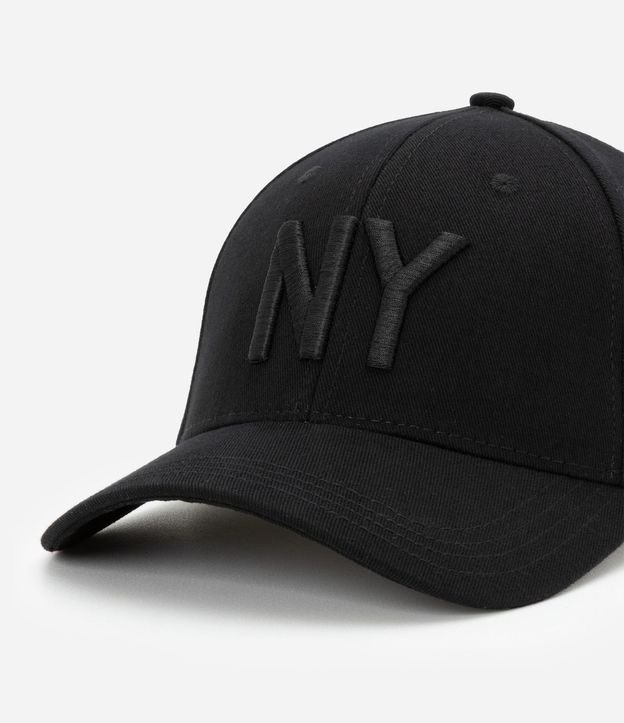 Gorra Ala Curva de Algodón Bordado New York 6