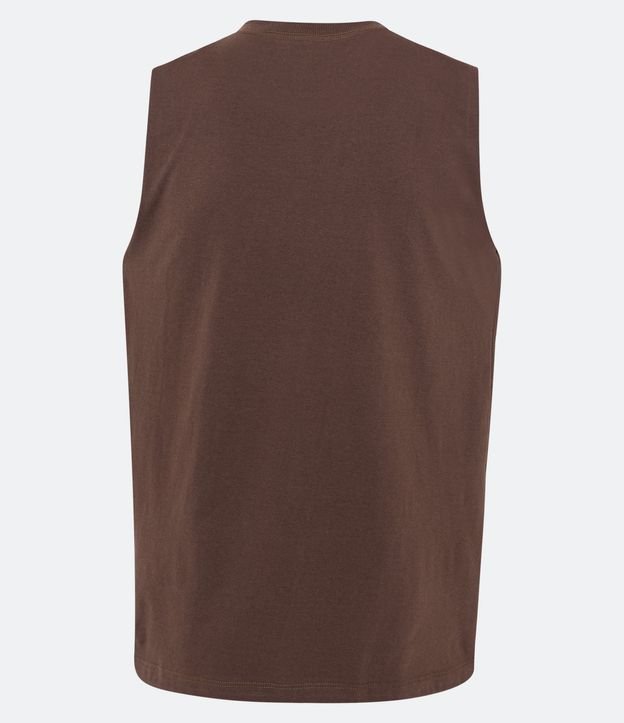 Musculosa en Algodón con Cuello Redondo y Tag en el Bajo 6