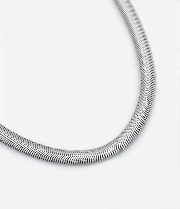 Collar Corto Serpiente en Metal 2