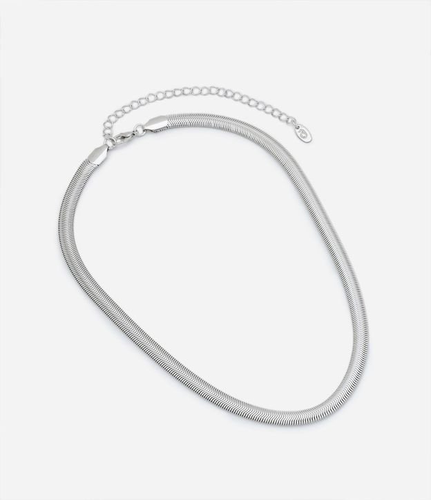 Collar Corto Serpiente en Metal 3