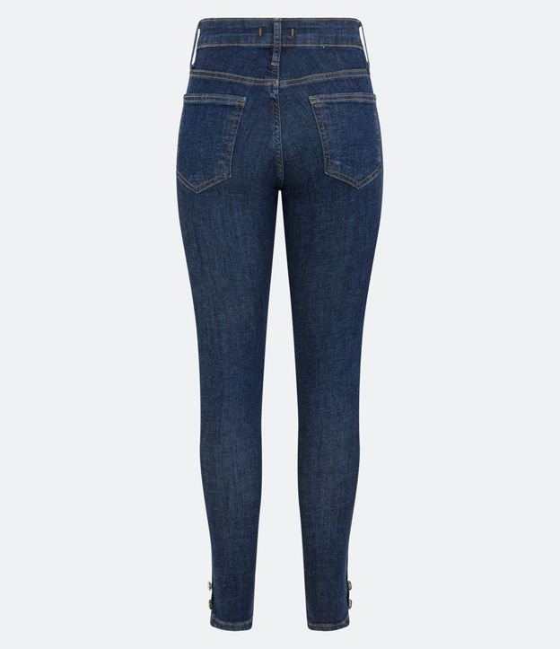 Pantalón Skinny  Jeans con Botones en el Ruedo 7