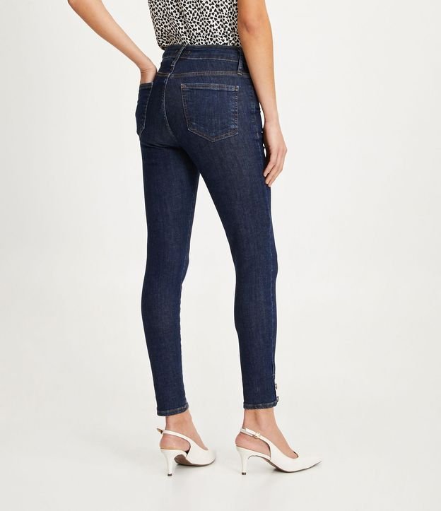 Pantalón Skinny  Jeans con Botones en el Ruedo 4