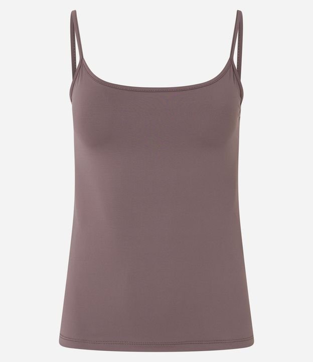 Blusa Musculosa Básica en Poliamida con Breteles Finos 6