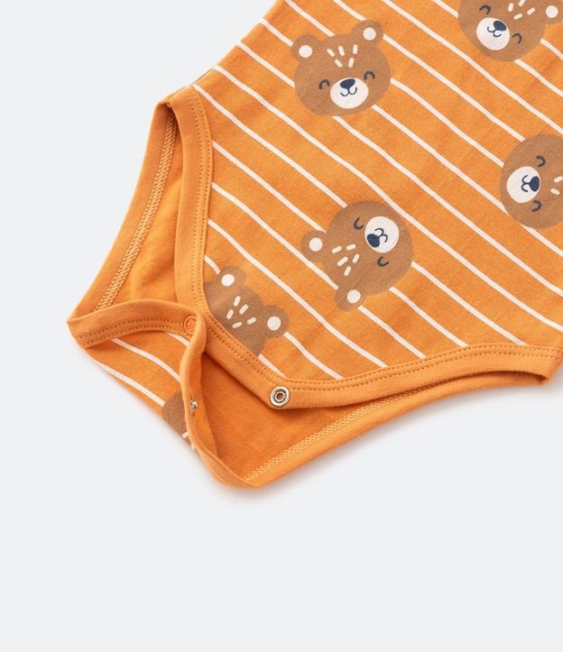 Body Infantil con Estampado de Ositos y Rayas - Talle 0 a 18 Meses 4