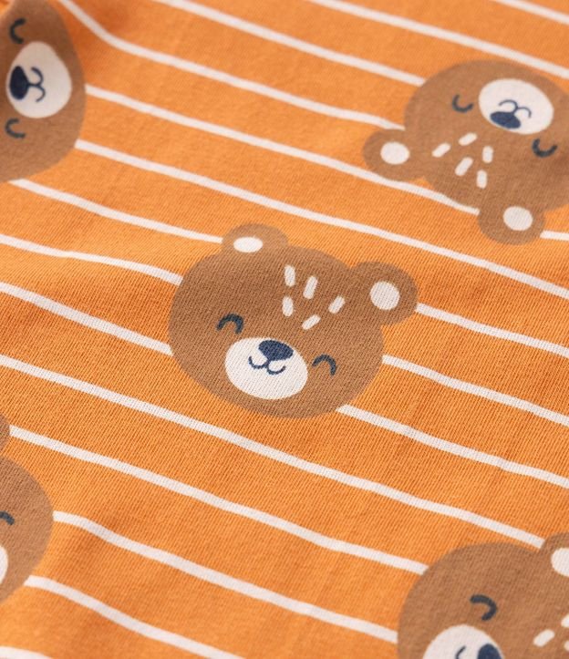 Body Infantil con Estampado de Ositos y Rayas - Talle 0 a 18 Meses 5