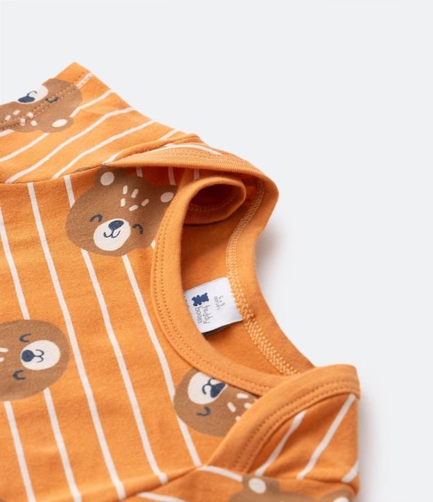 Body Infantil con Estampado de Ositos y Rayas - Talle 0 a 18 Meses 6
