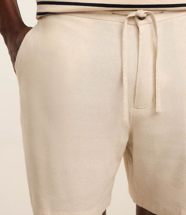 Bermuda Slim en Viscolino con Cordón y Bolsillos 3