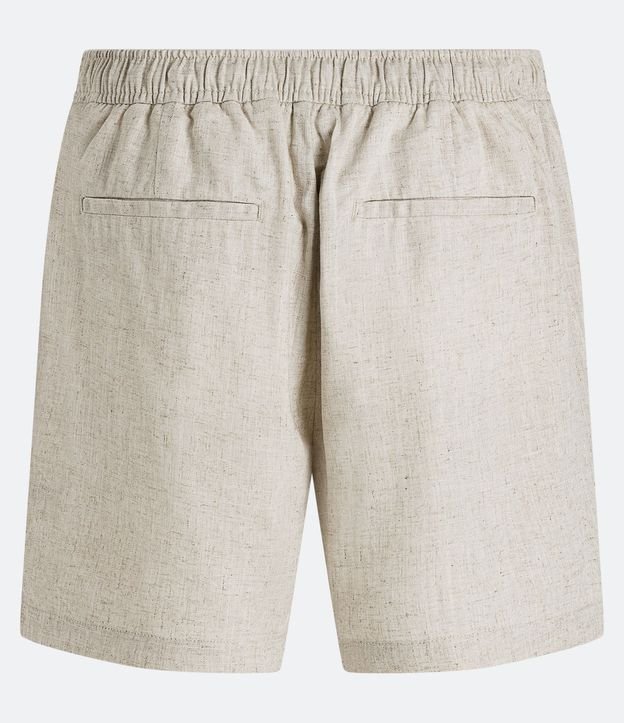 Bermuda Slim en Viscolino con Cordón y Bolsillos