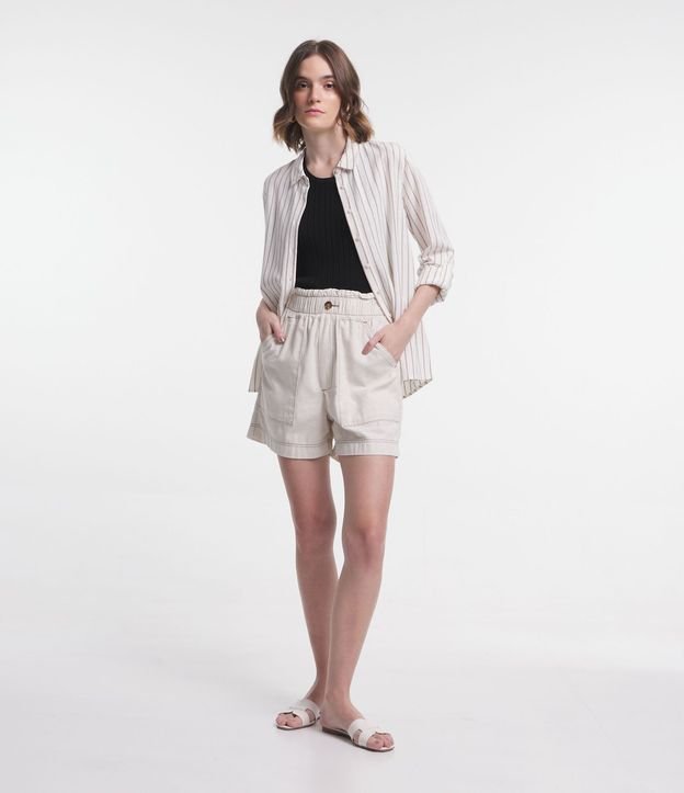 Blusa Musculosa en Tejido de Punto Acanalada con Tirante Ancho 2