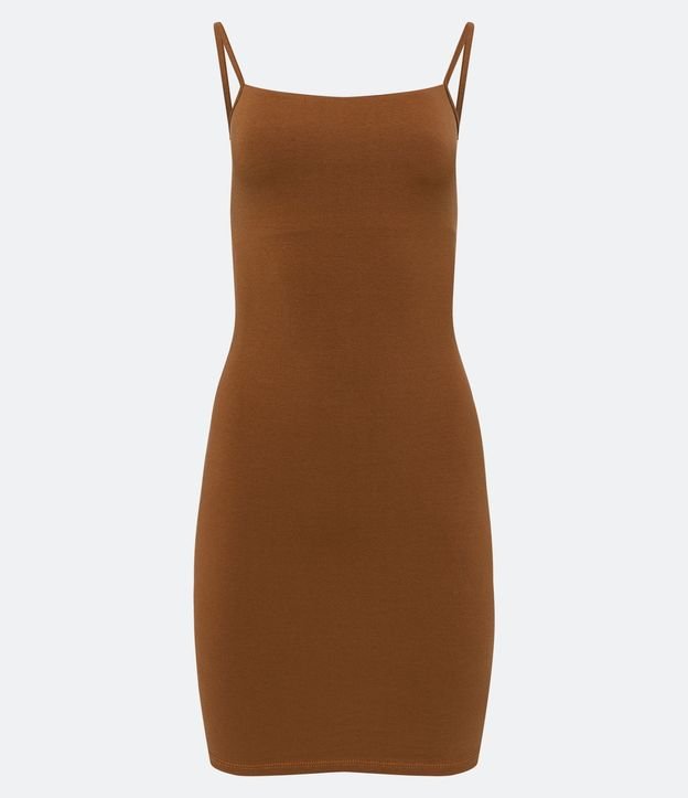 Vestido Corto en Algodón con Breteles Finos 7