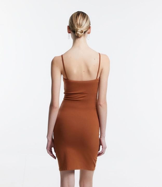 Vestido Corto en Algodón con Breteles Finos 5