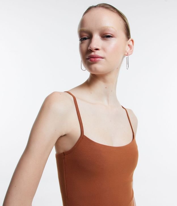Vestido Corto en Algodón con Breteles Finos 6