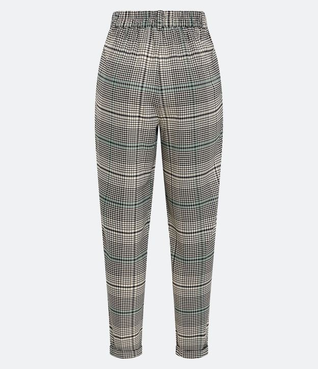 Pantalón Carrot en Sastrería de Cuadros con Bolsillos 6