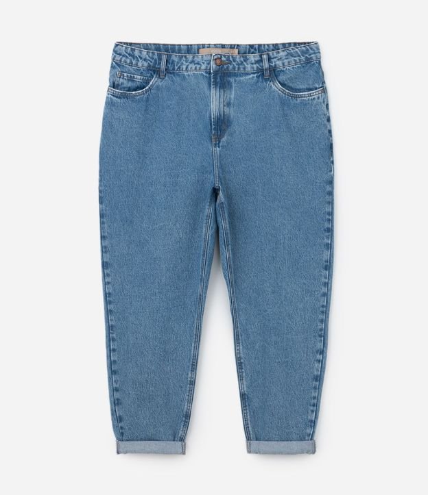 Pantalón Mom Jeans con Lavado Marmól Curve & Plus Size 7
