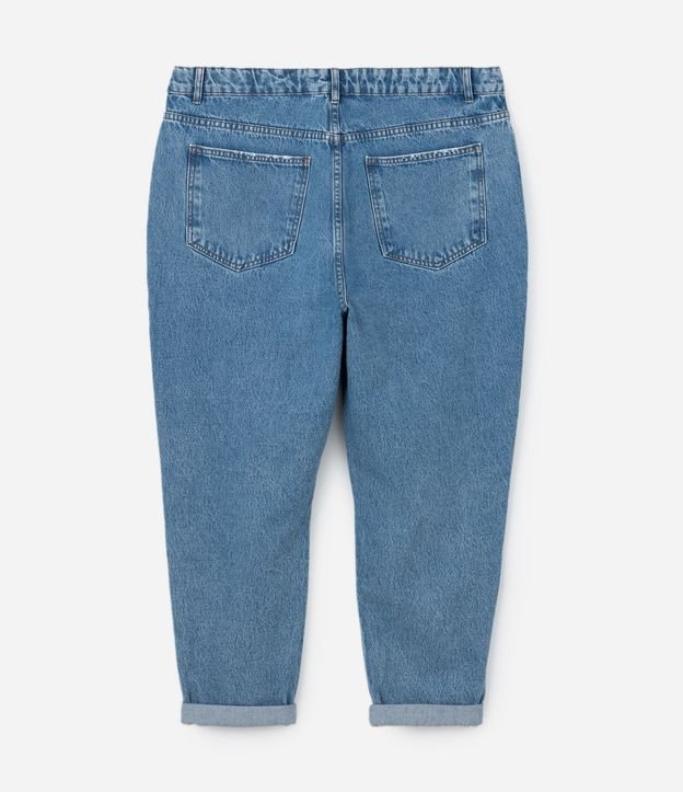 Pantalón Mom Jeans con Lavado Marmól Curve & Plus Size 9