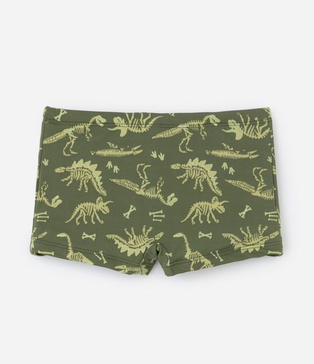 Sunga Boxer Infantil con Estampado de Esqueletos de Dino - Talle 5 a 14 años 1