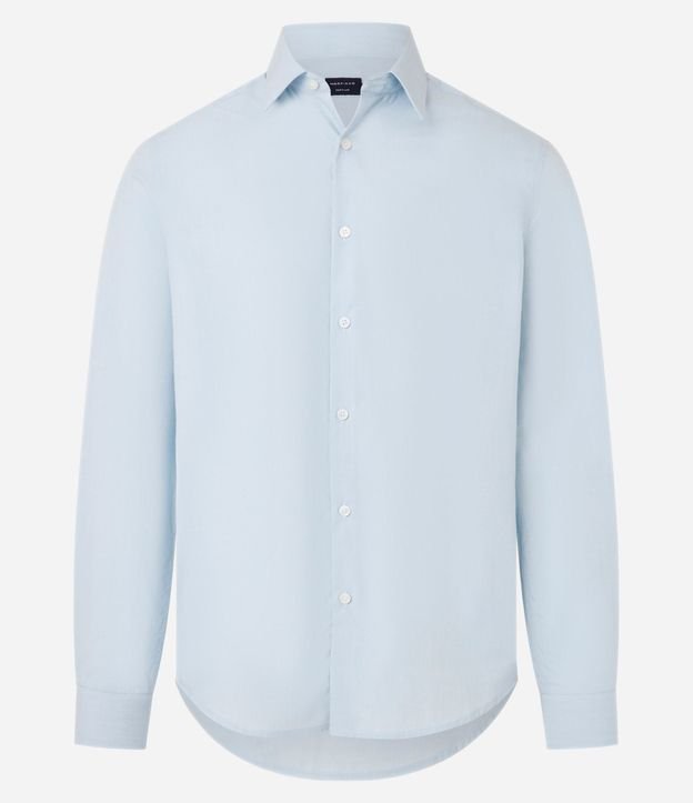 Camisa Regular Básica en Algodón con Manga Larga 5