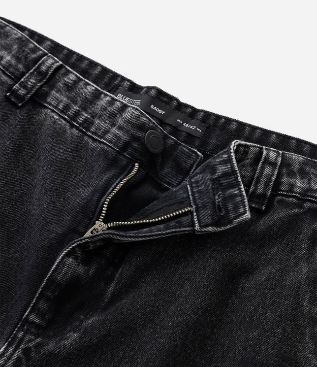 Pantalón Baggy Jeans con Bolsillos Cargo Laterales 8