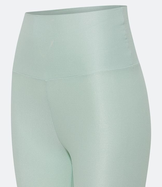 Pantalón Legging Deportiva en Poliamida Acanalada con Cintura Alta 7