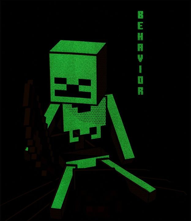 Remera Infantil con Estampado Minecraft Brilla en la Oscuridad - Talle 5 a 14 años 4
