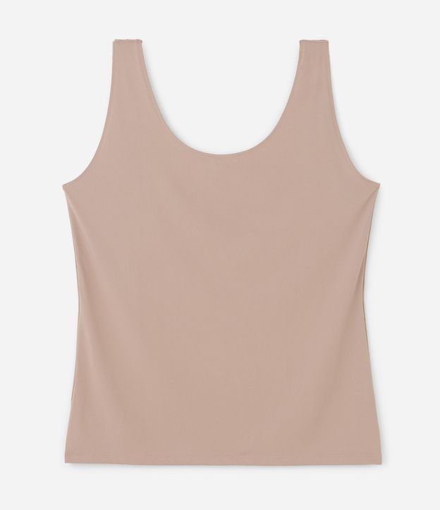 Blusa Musculosa en Poliamida con Breteles Anchos Curve & Plus Size 7