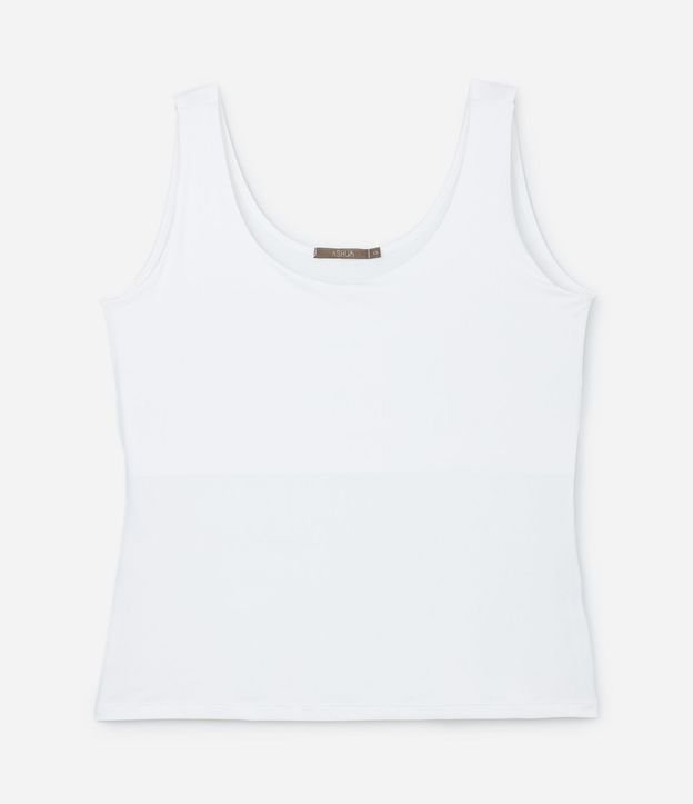 Blusa Musculosa en Poliamida con Breteles Anchos Curve & Plus Size 5