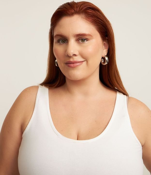 Blusa Musculosa en Poliamida con Breteles Anchos Curve & Plus Size 2