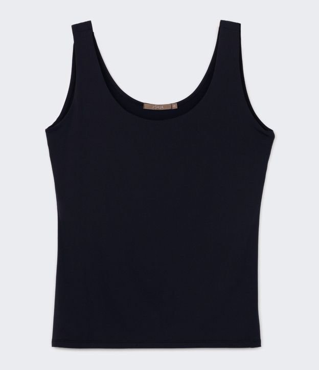 Blusa Musculosa en Poliamida con Breteles Anchos Curve & Plus Size