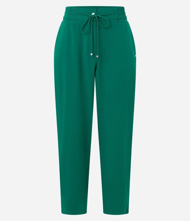 Pantalón Fluido con Cintura Elástica y Lazo 7