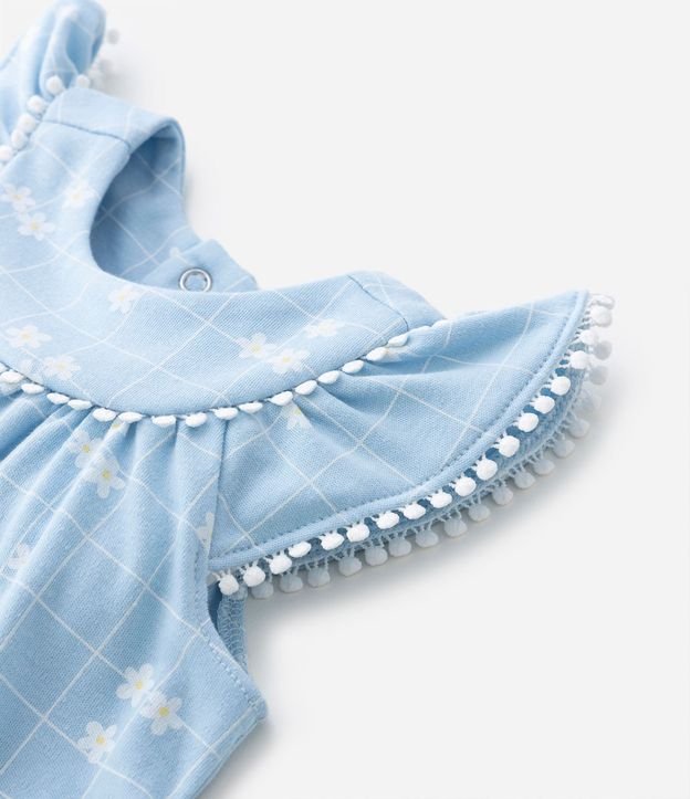 Conjunto Infantil con Volados y Estampado de Cuadros Floral - Talle 0 a 18 meses 6