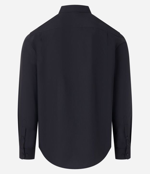 Camisa Regular en Microfibra con Cuello Inglés y Manga Larga 7