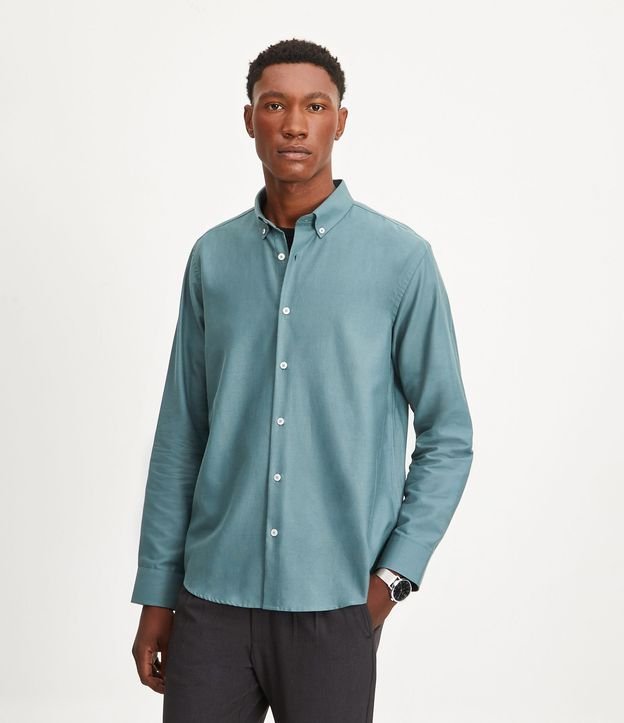 Camisa Regular Básica en Oxford 4