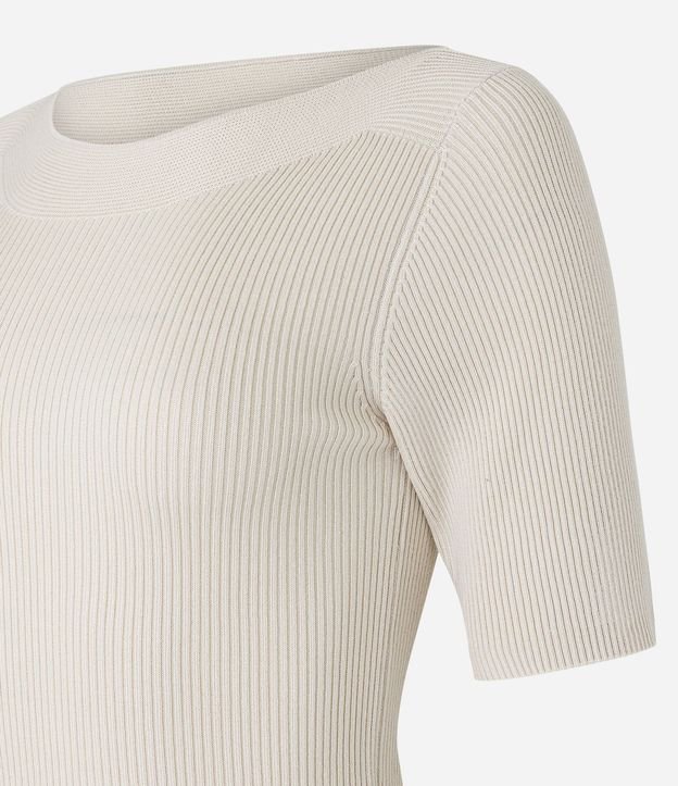 Blusa Básica de Punto con Escote Bote 6
