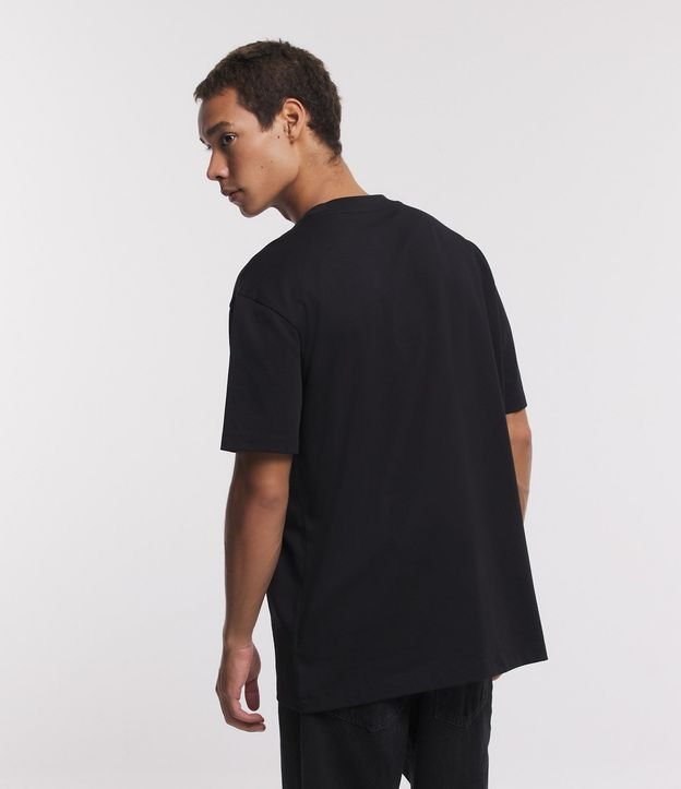 Remera Relaxed en Algodón con Efecto Grueso 3