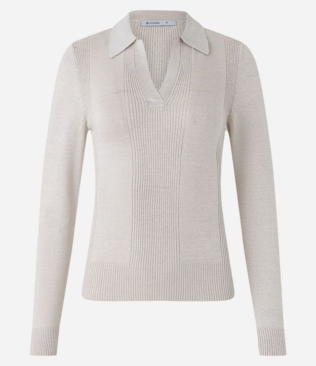 Blusa en Viscosa con Cuello V y Solapa 6