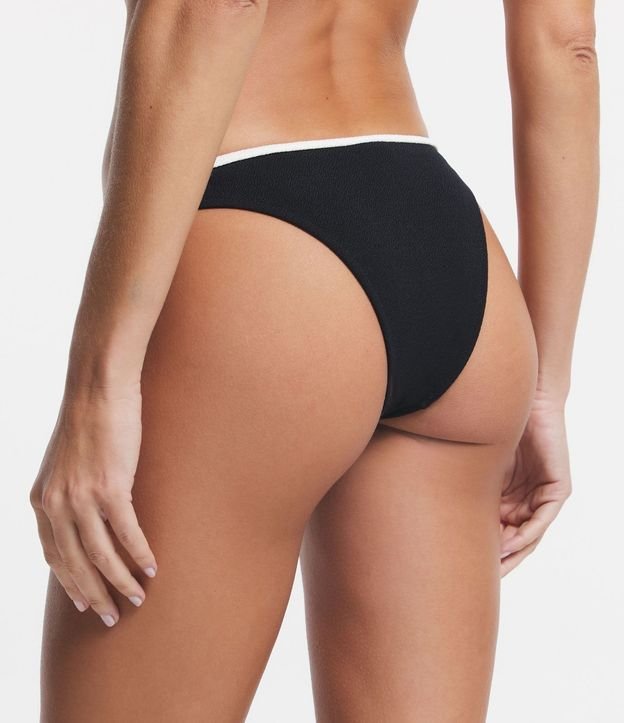 Bikini Bombacha Básica en Microfibra con Bies Contrastante en  la Cintura 4