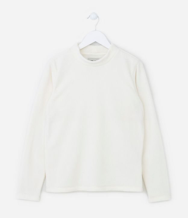 Buzo en Algodón Infantil con Cuello Alto - Talle 5 A 14