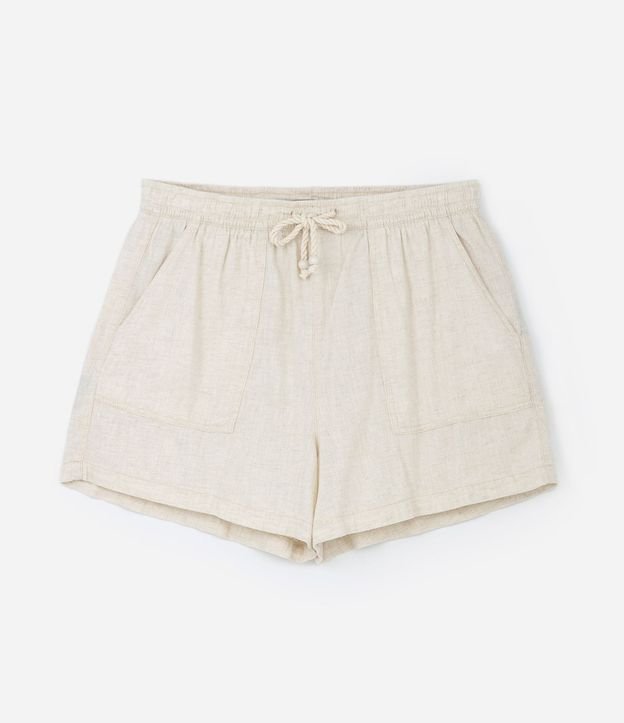 Short Comfy en Viscolino con Bolsillos Grandes y Lazo en la Cintura 5