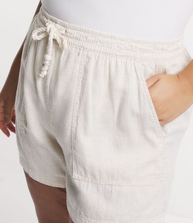 Short Comfy en Viscolino con Bolsillos Grandes y Lazo en la Cintura 4