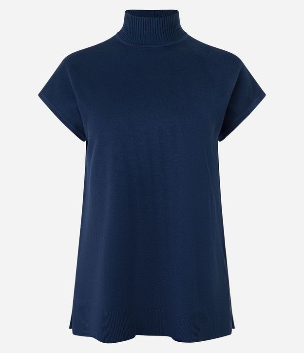 Blusa en Punto con Cuello Alto 7