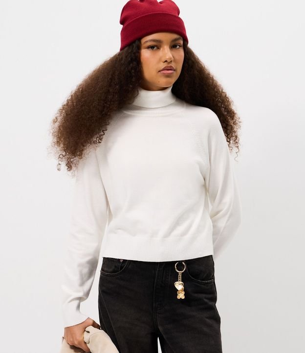 Blusa de Punto con Cuello Alto 3