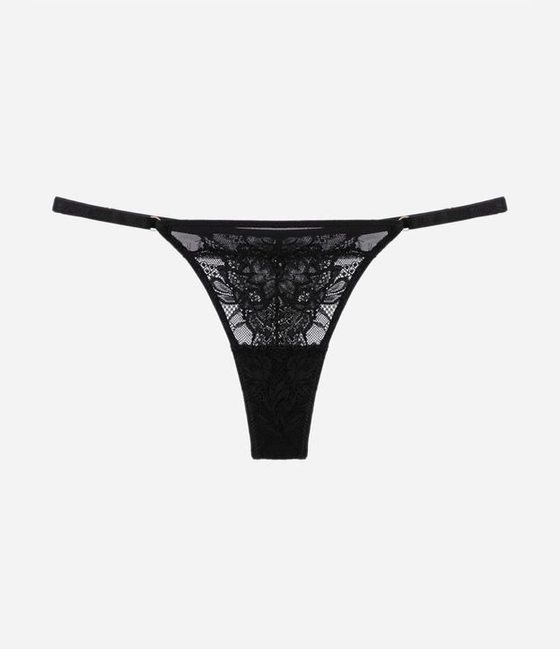 Bombacha Colaless Hilo con Encaje Floral 5
