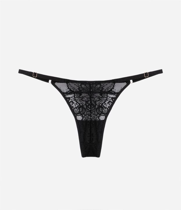 Bombacha Colaless Hilo con Encaje Floral 6