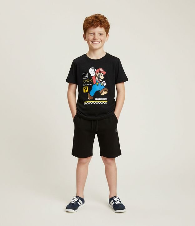Remera Infantil con Estampado Mário Bross - Talle 4 a 12 años