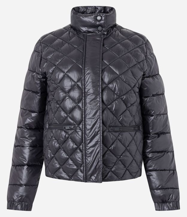 Campera en Poliamida con Grumos y Textura Capitoneada 7